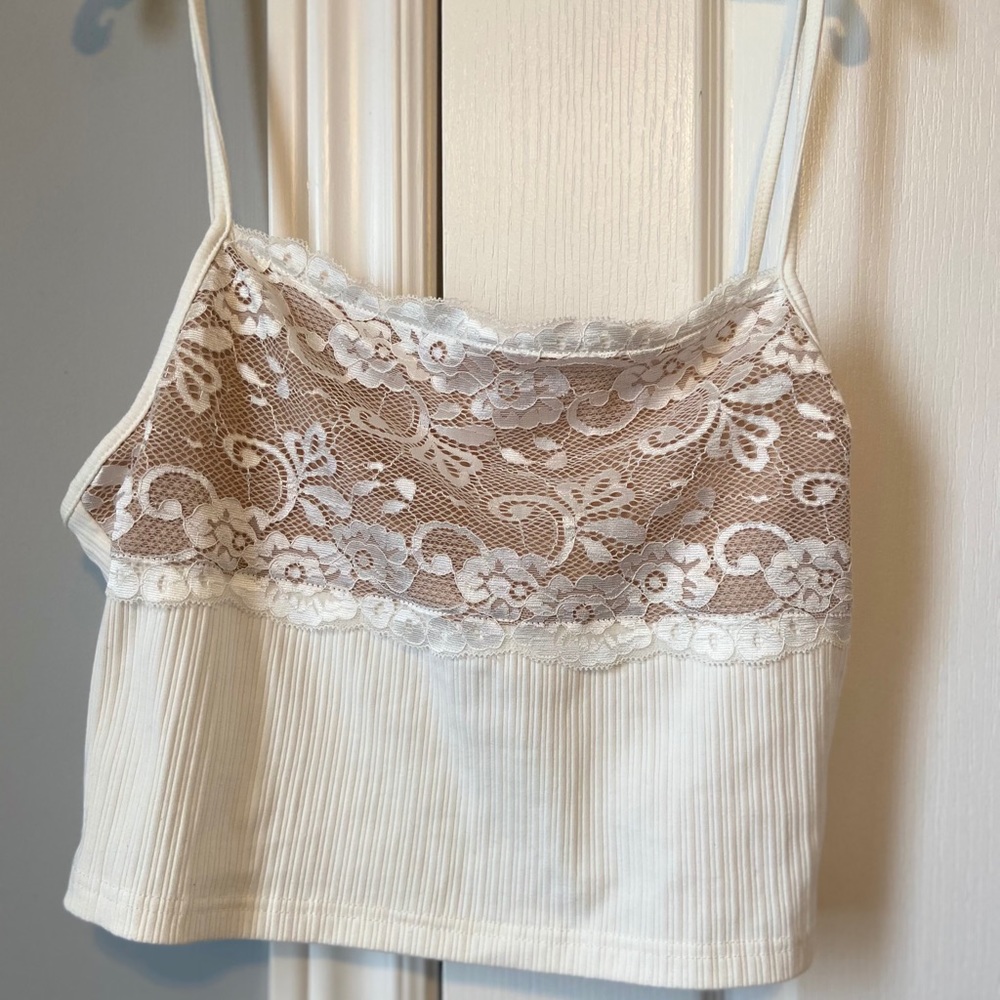 Tiger mist Lace Crop  top